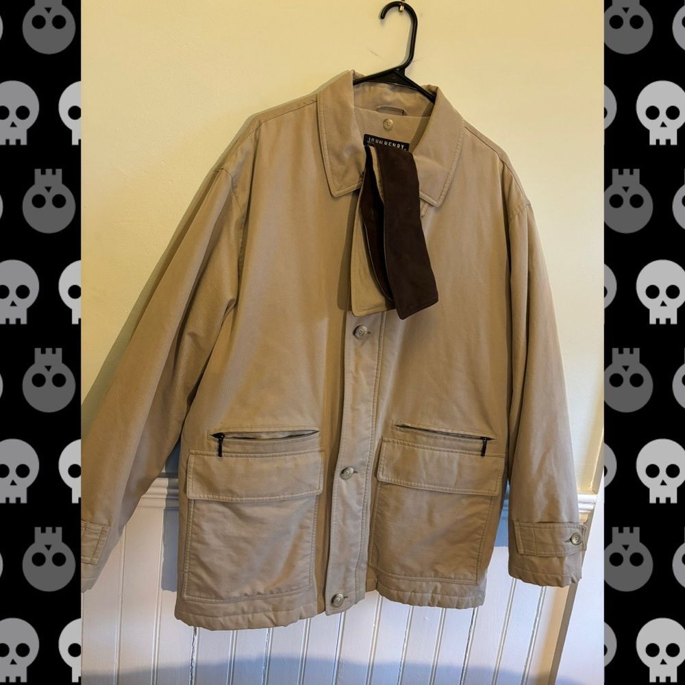 John Henry Tan Utility Jacket – Size Large – Men’s Lightweight Field Coat